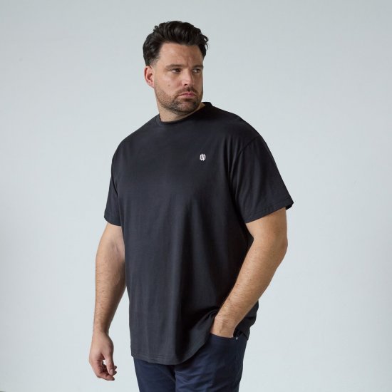North Latitude T-Shirt With Back Print Noir - T-shirts - T-shirts Homme Grande Taille