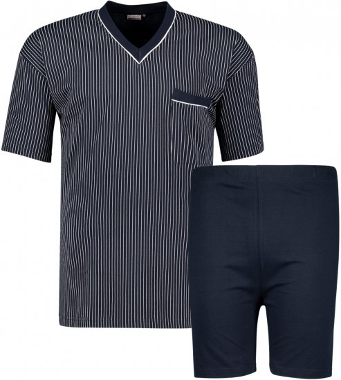 Adamo Gustav Short sleeve Pyjama Navy - Sous-vêtements & Bain - Sous-vêtements Grande Taille