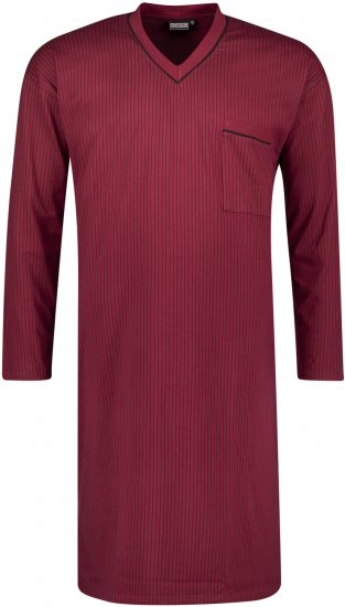 Adamo Gustav Long Nightshirt Burgundy - Sous-vêtements & Bain - Sous-vêtements Grande Taille