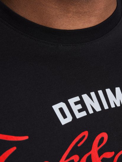 Jack & Jones Elogo T-Shirt Black - T-shirts - T-shirts Homme Grande Taille