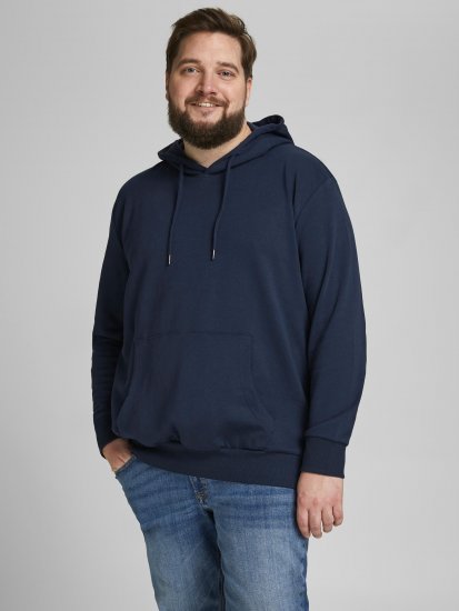 Jack & Jones Basic Sweat Hood Navy Blazer - Sweatshirts & hoodies - Sweatshirts/Hoodies grande taille homme