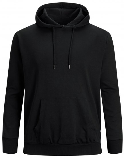Jack & Jones Basic Hoodie Black - Sweatshirts & hoodies - Sweatshirts/Hoodies grande taille homme