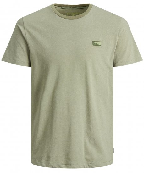 Jack & Jones Schultz Crew Neck T-Shirt Green - T-shirts - T-shirts Homme Grande Taille