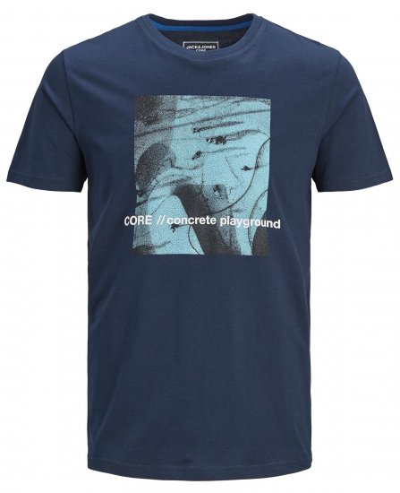 Jack & Jones Jump T-shirt Navy - T-shirts - T-shirts Homme Grande Taille
