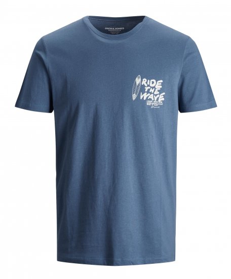Jack & Jones Strims T-Shirt Ensign Blue - T-shirts - T-shirts Homme Grande Taille