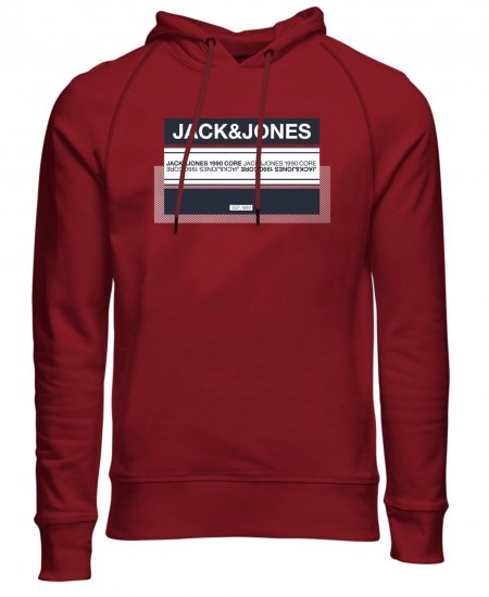 Jack & Jones Booster Hoodie Sun-Dried Tomato - Sweatshirts & hoodies - Sweatshirts/Hoodies grande taille homme