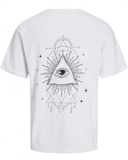 Jack & Jones Jackie Crew Neck T-Shirt White - T-shirts - T-shirts Homme Grande Taille
