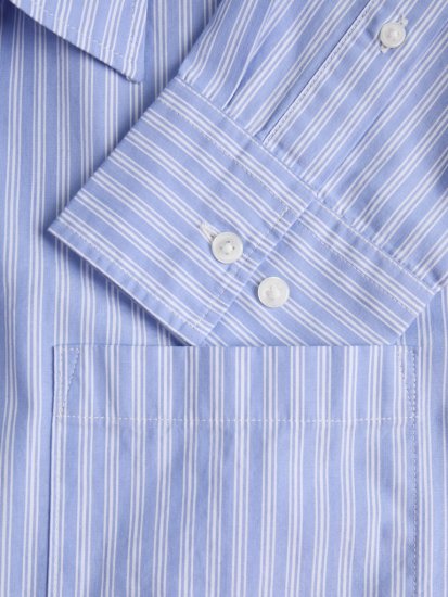 Jack & Jones Cody Poplin Long Sleeve Shirt Windsurfer - Chemises - Chemises Grandes Tailles Hommes