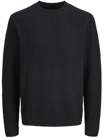 Jack & Jones Maverick Crew Neck Knitted Sweater Black - Sweatshirts & hoodies - Sweatshirts/Hoodies grande taille homme