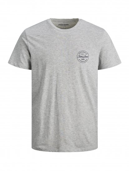 Jack & Jones JJESHARK TEE Gray - T-shirts - T-shirts Homme Grande Taille