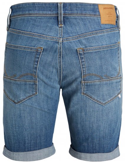Jack & Jones JJIRICK JJFOX Shorts Blue Denim - Shorts - Shorts hommes grande taille