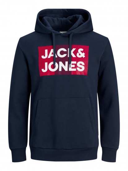 Jack & Jones JJECORP Hoodie Navy - Sweatshirts & hoodies - Sweatshirts/Hoodies grande taille homme