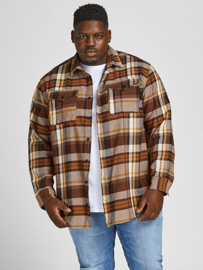 Jack & Jones JPRBLUWOODLAND Checked Shirt - Chemises - Chemises Grandes Tailles Hommes
