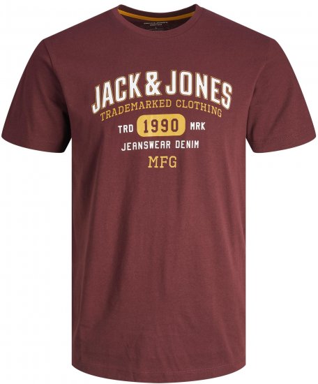 Jack & Jones JJSTAMP TEE Red - T-shirts - T-shirts Homme Grande Taille