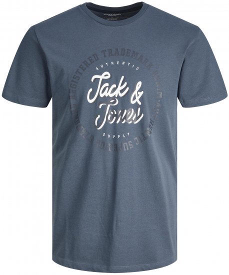 Jack & Jones JJSTAMP TEE Ombre Blue - T-shirts - T-shirts Homme Grande Taille