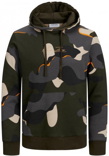 Jack & Jones JJCRAMP Hoodie Green - Sweatshirts & hoodies - Sweatshirts/Hoodies grande taille homme