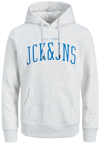 Jack & Jones JJCEMB Hoodie White - Sweatshirts & hoodies - Sweatshirts/Hoodies grande taille homme