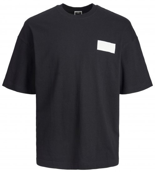 Jack & Jones JCONASA TEE Black - T-shirts - T-shirts Homme Grande Taille