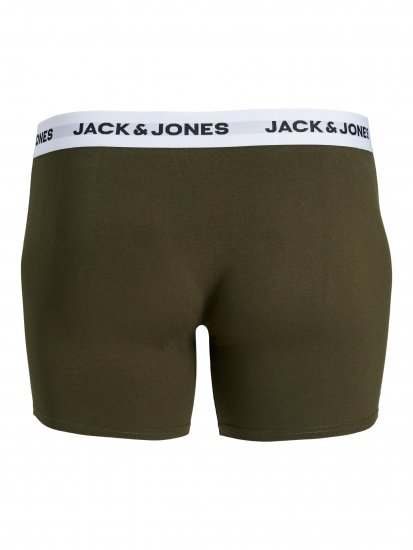 Jack & Jones BASIC White WB Trunks 5-Pack Green - Sous-vêtements & bain - Sous-vêtements Grande Taille