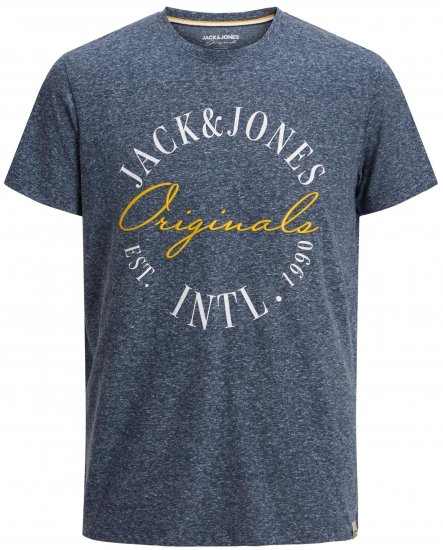 Jack & Jones JORWILLOWBRANDING T-Shirt Navy - T-shirts - T-shirts Homme Grande Taille