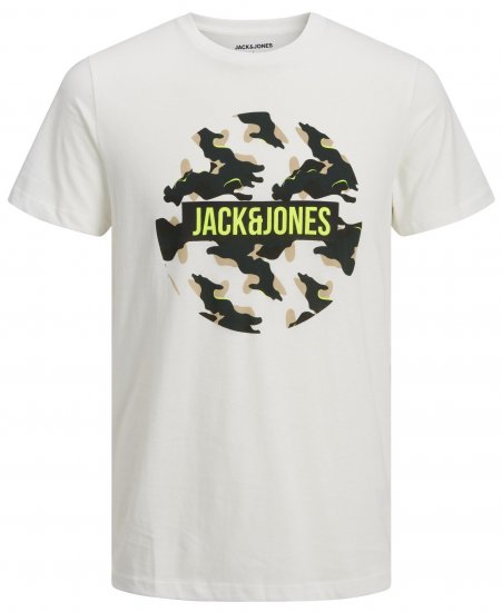 Jack & Jones JJRAMP T-Shirt White - T-shirts - T-shirts Homme Grande Taille