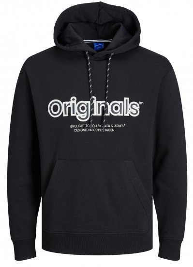 Jack & Jones JORLAKEWOOD Hoodie Black - Sweatshirts & hoodies - Sweatshirts/Hoodies grande taille homme
