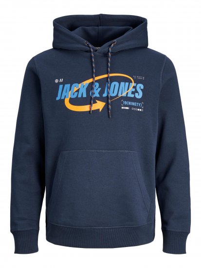 Jack & Jones JCOBLACK SWEAT HOODIE Navy Blazer - Sweatshirts & hoodies - Sweatshirts/Hoodies grande taille homme