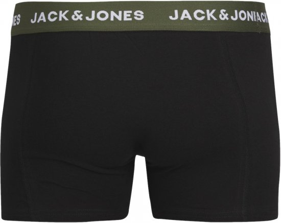 Jack & Jones JACARON Trunks 3-Pack Black - Sous-vêtements & bain - Sous-vêtements Grande Taille