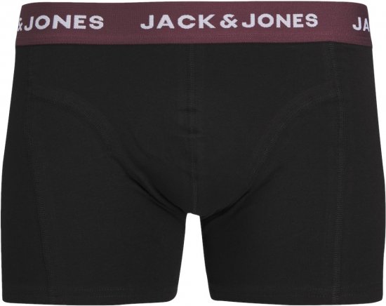 Jack & Jones JACARON Trunks 3-Pack Black - Sous-vêtements & bain - Sous-vêtements Grande Taille