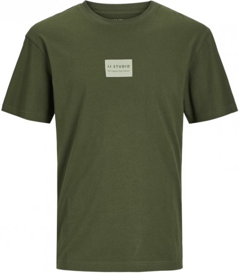 Jack & Jones HAKKAI T-Shirt Kombu Green - T-shirts - T-shirts Homme Grande Taille