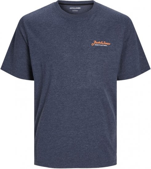 Jack & Jones ERIK T-Shirt Navy Blazer - T-shirts - T-shirts Homme Grande Taille