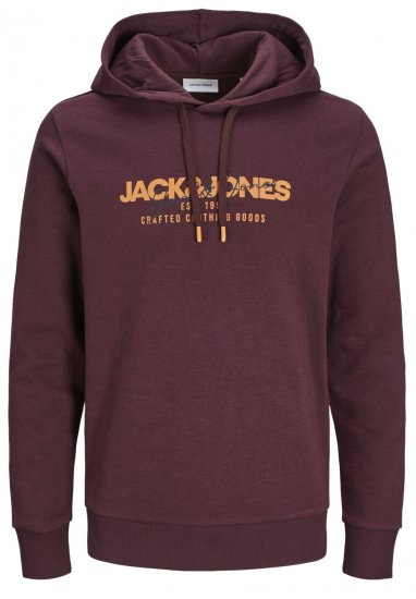 Jack & Jones JJALVIS Hoodie Vineyard Wine - Sweatshirts & hoodies - Sweatshirts/Hoodies grande taille homme