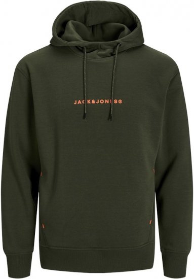 Jack & Jones TREE Hoodie Kombu Green - Sweatshirts & hoodies - Sweatshirts/Hoodies grande taille homme