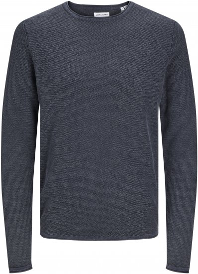 Jack & Jones JJDEAN Knitted Sweater Navy Blazer - Sweatshirts & hoodies - Sweatshirts/Hoodies grande taille homme