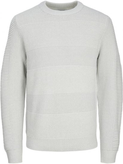 Jack & Jones HUGO Knitted Sweater White - Sweatshirts & hoodies - Sweatshirts/Hoodies grande taille homme
