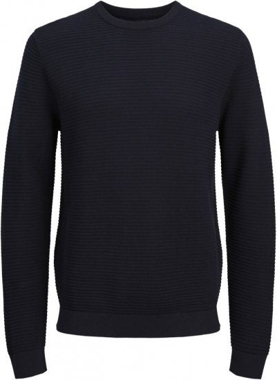 Jack & Jones OTTO Knitted Sweater Navy - Sweatshirts & hoodies - Sweatshirts/Hoodies grande taille homme