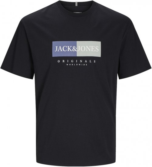 Jack & Jones JORFREDERIKSBERG T-Shirt Black - T-shirts - T-shirts Homme Grande Taille