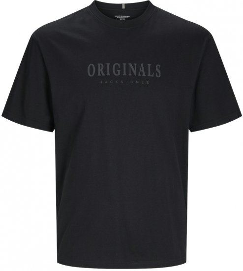 Jack & Jones JORFREDERIKSBERG T-shirt Black - T-shirts - T-shirts Homme Grande Taille