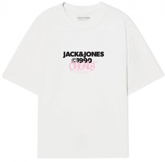Jack & Jones JORBUSHWICK T-Shirt Bright White - T-shirts - T-shirts Homme Grande Taille