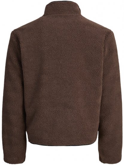 Jack & Jones Norrebro Teddy Jacket Deep Mahogany - Vestes - Vestes homme grandes tailles