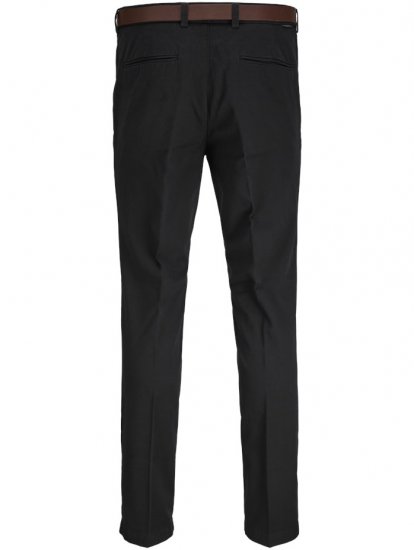 Jack & Jones Marco Franco Chino With Belt Black - Jeans et pantalons - Jeans et Pantalons grande taille 