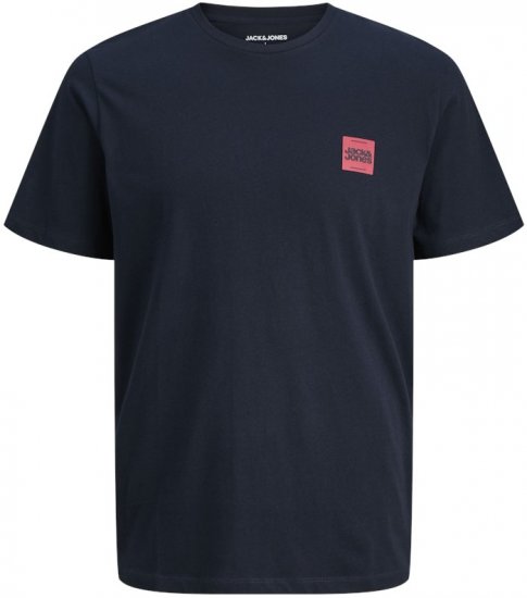 Jack & Jones Brandy Crew Neck T-Shirt Sky Captain - T-shirts - T-shirts Homme Grande Taille