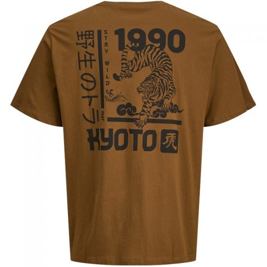 Jack & Jones Miko Crew Neck T-Shirt Monks Robe - T-shirts - T-shirts Homme Grande Taille