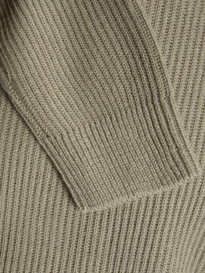 Jack & Jones Pannel Knit Half Zip Pullover Crockery - Sweatshirts & hoodies - Sweatshirts/Hoodies grande taille homme