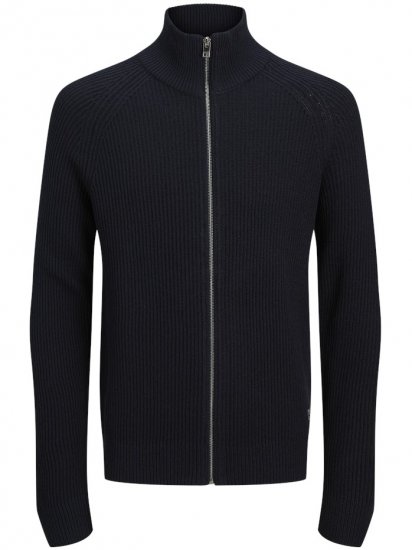 Jack & Jones Pannel Zip Knit Cardigan Sky Captain - Sweatshirts & hoodies - Sweatshirts/Hoodies grande taille homme
