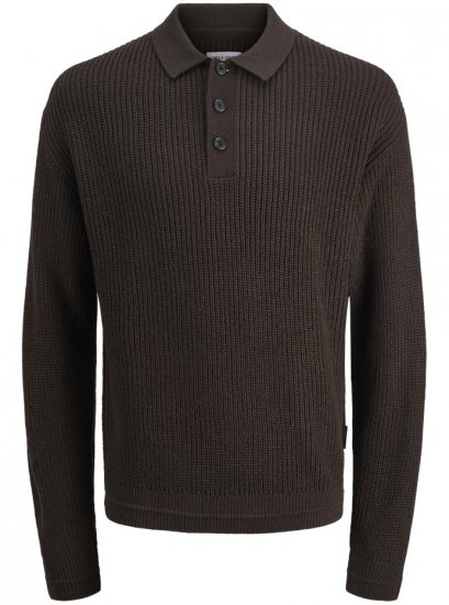 Jack & Jones Kaito Knit Polo Pullover Delicioso - Sweatshirts & hoodies - Sweatshirts/Hoodies grande taille homme