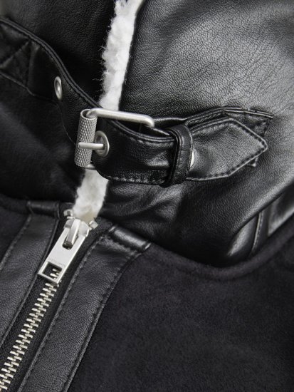 Jack & Jones Cole Aviator Jacket Black - Vestes - Vestes homme grandes tailles