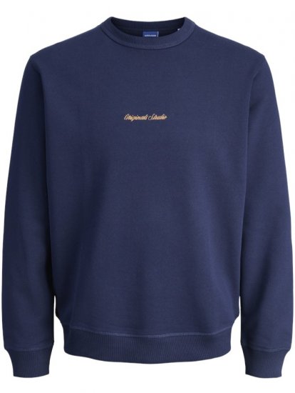 Jack & jones Norrebro Crew Neck Sweatshirt Ocean Cavern - Sweatshirts & hoodies - Sweatshirts/Hoodies grande taille homme