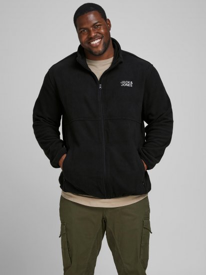 Jack & Jones Hype Fleece Black - Vestes - Vestes homme grandes tailles