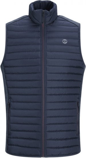 Jack & Jones MULTI BODYWARMER With COLLAR Navy Blazer - Vestes - Vestes homme grandes tailles
